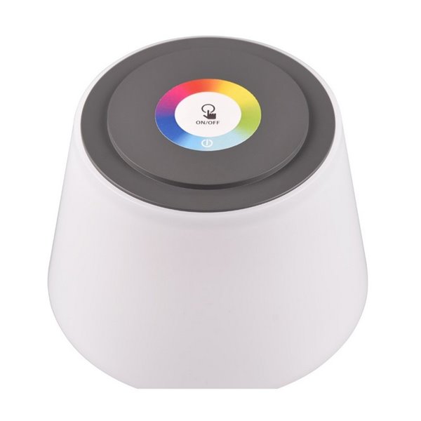 Lâmpada LED RGBW para área externa SANCHEZ 2,1 W 190 lm, 3000+4000+5000 K IP44 regulável, recarregável por USB