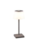 Lâmpada LED RGBW para área externa SANCHEZ 2,1 W 190 lm, 3000+4000+5000 K IP44 regulável, recarregável por USB
