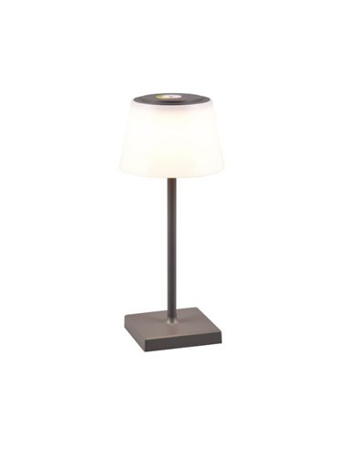 Lâmpada LED RGBW para área externa SANCHEZ 2,1 W 190 lm, 3000+4000+5000 K IP44 regulável, recarregável por USB
