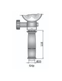 Faro LED redondo empuñadura 2000lm 35º 12-24V con Base Magnética, Cable Espiral 8 metros, Enchufe Mechero e Interruptor