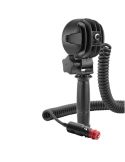 Trasera Faro LED redondo empuñadura 2000lm 35º 12-24V con Base Magnética, Cable Espiral 8 metros, Enchufe Mechero e Interruptor