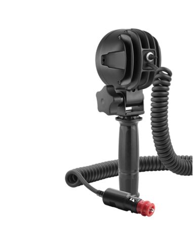 Trasera Faro LED redondo empuñadura 2000lm 35º 12-24V con Base Magnética, Cable Espiral 8 metros, Enchufe Mechero e Interruptor
