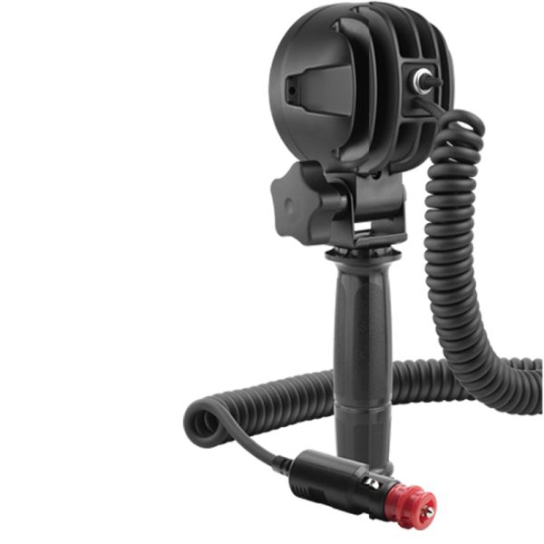 Trasera Faro LED redondo empuñadura 2000lm 35º 12-24V con Base Magnética, Cable Espiral 8 metros, Enchufe Mechero e Interruptor