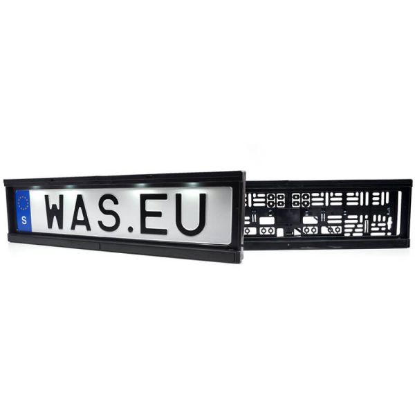 Éclairage de plaque d'immatriculation à LED avec support universel homologué W253 12 V 24 V - R10 L 1b 2100