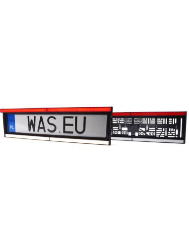 Portamatrículas LED con Luz de Matrícula, Marcha Atrás y Freno 12/24V W253 Homologado AR S3 1b 2101