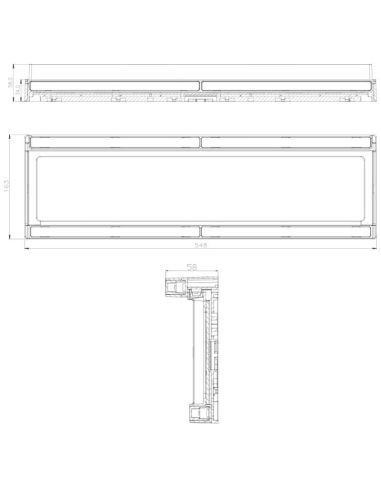 Medidas Portamatrículas LED con Luz de Matrícula, Marcha Atrás y Freno 12/24V W253 Homologado AR S3 1b 2101