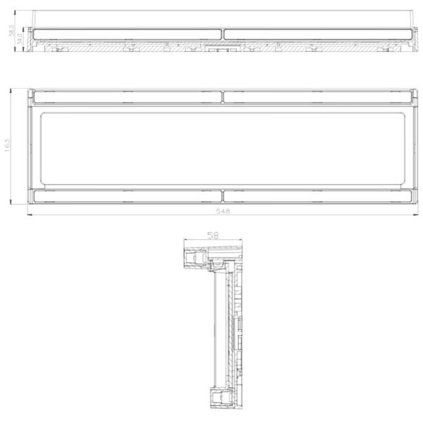 Medidas Portamatrículas LED con Luz de Matrícula, Marcha Atrás y Freno 12/24V W253 Homologado AR S3 1b 2101