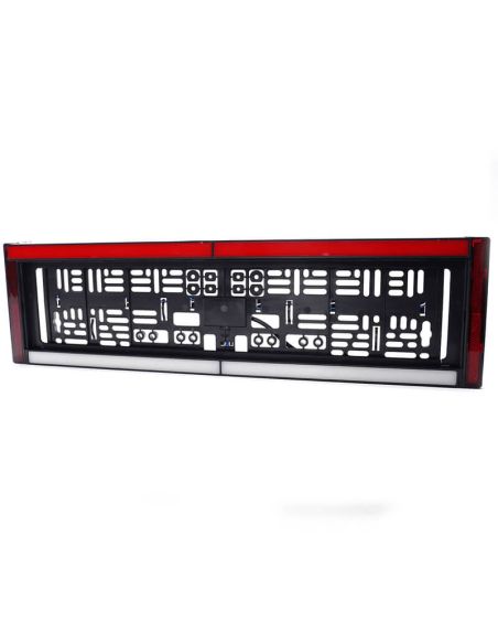 Suporte de placa dianteiro com luz de placa, ré, freio e refletor 12/24 V W253 aprovado AR S3 IA L Cat. 1b