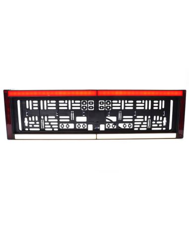 Portamatrículas con Luz de Matrícula, Marcha Atrás, Freno y Reflecante 12/24V W253 Homologado AR S3 IA L Cat. 1b