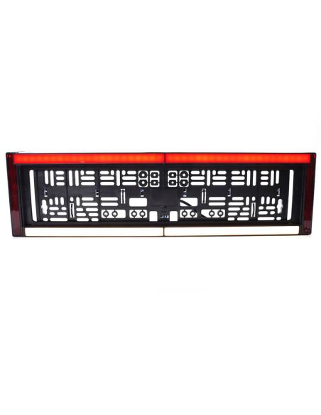 Portamatrículas con Luz de Matrícula, Marcha Atrás, Freno y Reflecante 12/24V W253 Homologado AR S3 IA L Cat. 1b