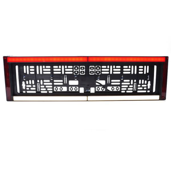 Portamatrículas con Luz de Matrícula, Marcha Atrás, Freno y Reflecante 12/24V W253 Homologado AR S3 IA L Cat. 1b