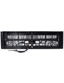 Trasera Portamatrículas con Luz de Matrícula, Marcha Atrás, Freno y Reflecante 12/24V W253 Homologado AR S3 IA L Cat. 1b