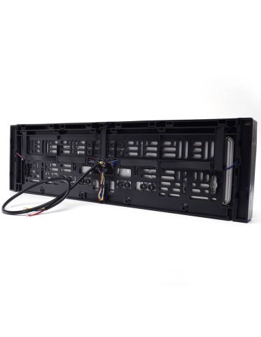Trasera Portamatrículas con Luz de Matrícula, Marcha Atrás, Freno y Reflecante 12/24V W253 Homologado AR S3 IA L Cat. 1b
