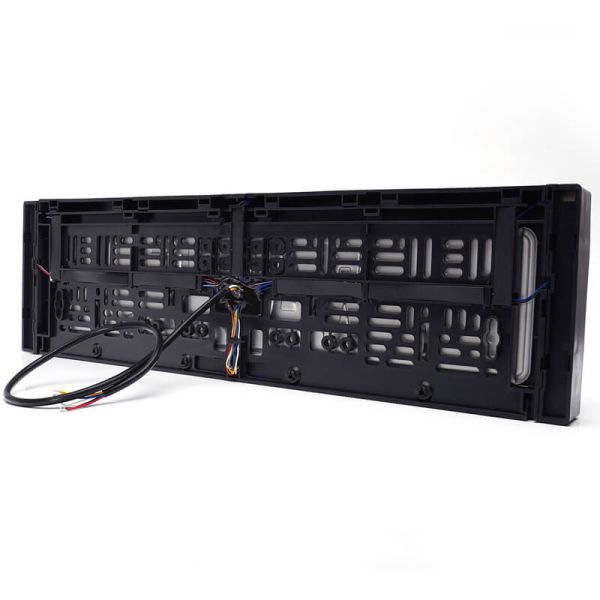 Trasera Portamatrículas con Luz de Matrícula, Marcha Atrás, Freno y Reflecante 12/24V W253 Homologado AR S3 IA L Cat. 1b