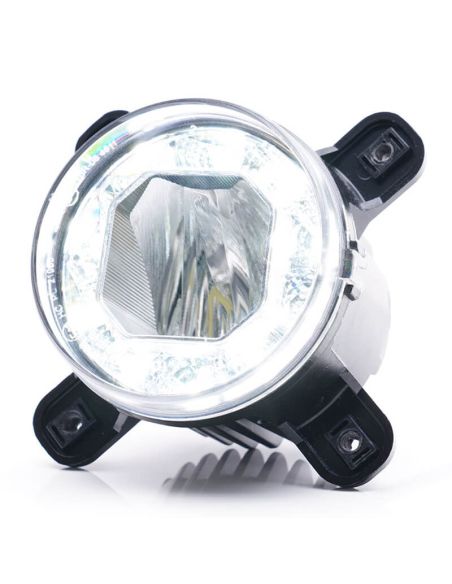 Farol LED multifuncional embutido 12/24V W234 com posição, funcionamento diurno, seta e farol baixo – Aprovado IP6K9K