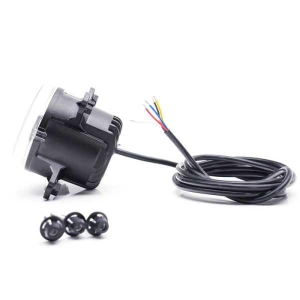 Farol LED multifuncional embutido 12/24V W234 com posição, funcionamento diurno, seta e farol baixo – Aprovado IP6K9K