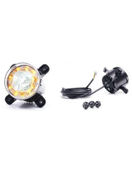 Faro Delantero LED Multifunción Empotrable 12/24V W234 con Luz de Posición, Diurna, Intermitente y de Cruce – Homologado IP6K9K