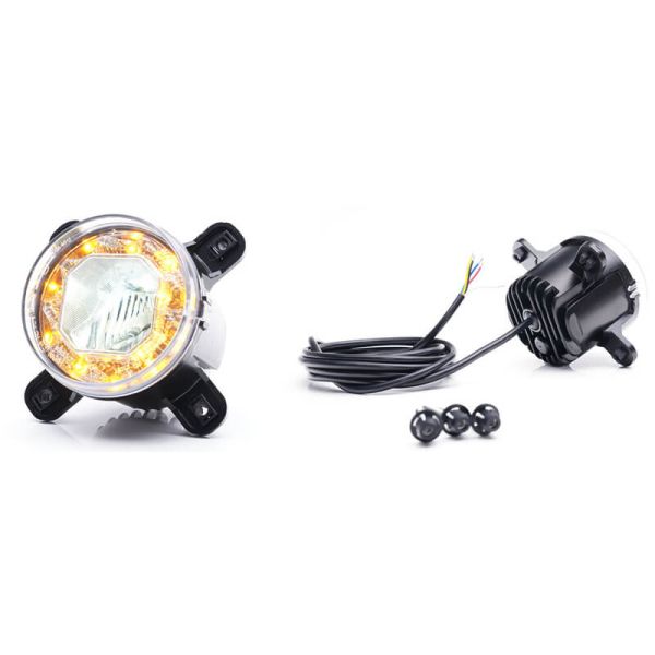 Faro Delantero LED Multifunción Empotrable 12/24V W234 con Luz de Posición, Diurna, Intermitente y de Cruce – Homologado IP6K9K