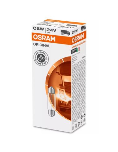 Bombilla OSRAM C5W 24V 6423 para Camión Luz de Interior, Posición o Matrícula SV8.5-8 Osram | LeonLeds