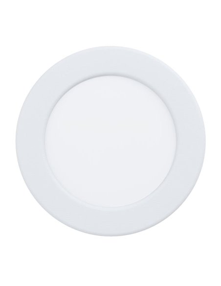 Downlight LED embutido branco RGB+TW Ø120mm branco FUEVA 6-Z, CTT (2700K-4000K-6500K), 5W 620Lm, IP44