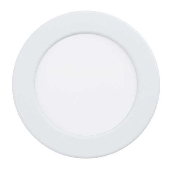 Downlight LED empotrable blanco RGB+TW Ø120mm blanco FUEVA 6-Z, CTT (2700K-4000K-6500K), 5W 620Lm, IP44