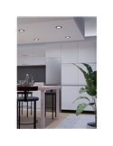 Downlight LED empotrable negro RGB+TW Ø120mm FUEVA 6-Z, CTT (2700K-4000K-6500K), 5W 620Lm, IP44