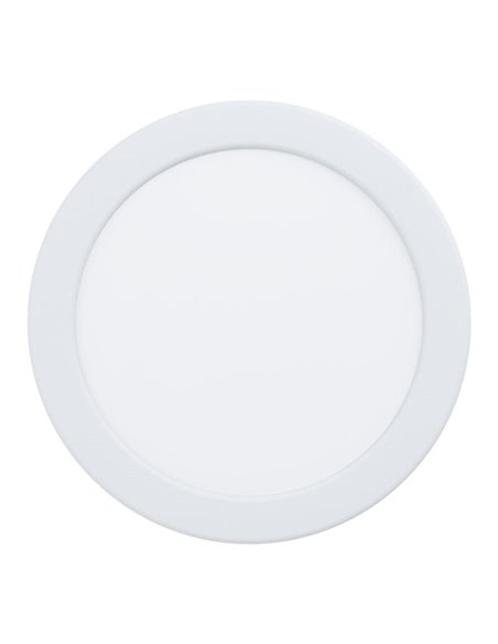 Downlight LED empotrable blanco RGB+TW Ø168mm blanco FUEVA 6-Z, IP44, CTT (2700K-4000K-6500K), 9,5W 1150Lm