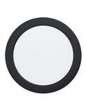 Downlight LED empotrable negro RGB+TW Ø168mm negro FUEVA 6-Z, IP44, CTT (2700K-4000K-6500K), 9,5W 1150Lm