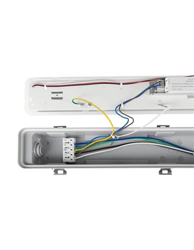 Luminaria LED estanca especial granjas AMMONIAK 149cm, 44W 57800Lm, CTT 3000K-4000K-6500K, IP69K