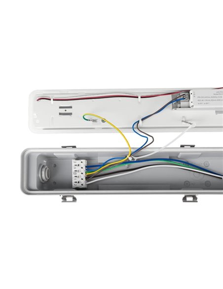 Luminaria LED estanca especial granjas AMMONIAK 149cm, 44W 57800Lm, CTT 3000K-4000K-6500K, IP69K