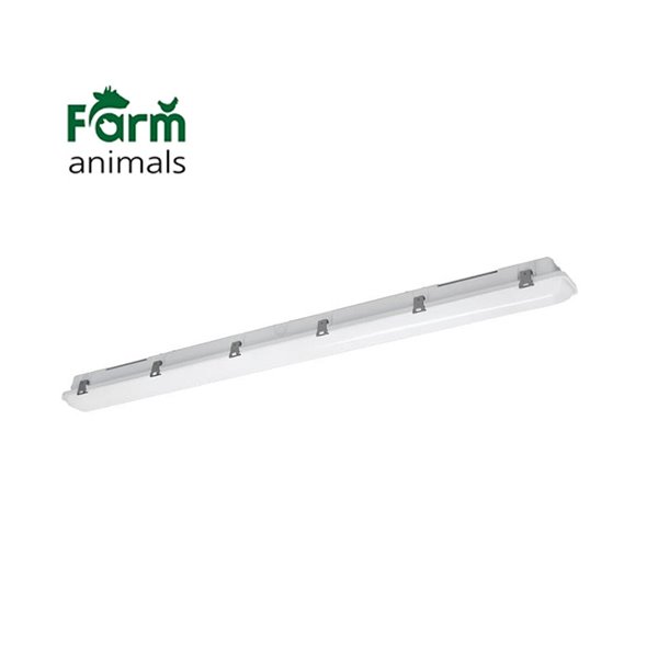 Luminária LED especial à prova d'água para fazendas AMMONIAK 120cm, 34W 5900Lm, CTT 3000K-4000K-6500K, IP69K