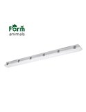 Luminaire LED étanche spécial pour fermes AMMONIAK 149cm, 44W 57800Lm, CTT 3000K-4000K-6500K, IP69K