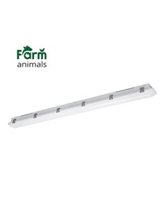 Luminaria LED estanca especial granjas AMMONIAK 149cm, 44W 57800Lm, CTT 3000K-4000K-6500K, IP69K