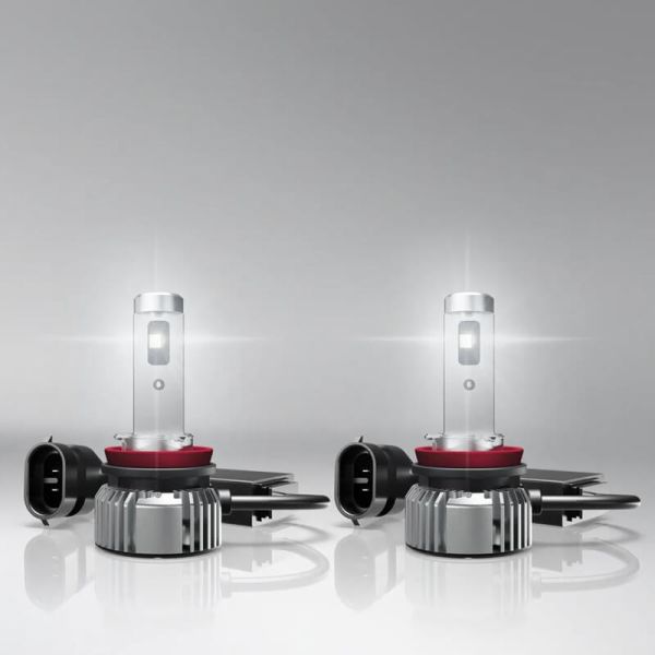 Kit com 2 lâmpadas LED inteligentes OSRAM NIGHT BREAKER H11, homologadas pela ECE, 12V, 6000K, branco frio.