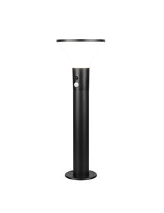 Baliza LED solar GORDA 50cm sensor de movimiento y crepuscular, batería recargable 3,5W 500lm 4000k IP44 