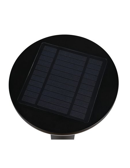 Baliza LED solar GORDA 50cm sensor de movimiento y crepuscular, batería recargable 3,5W 500lm 4000k IP44 