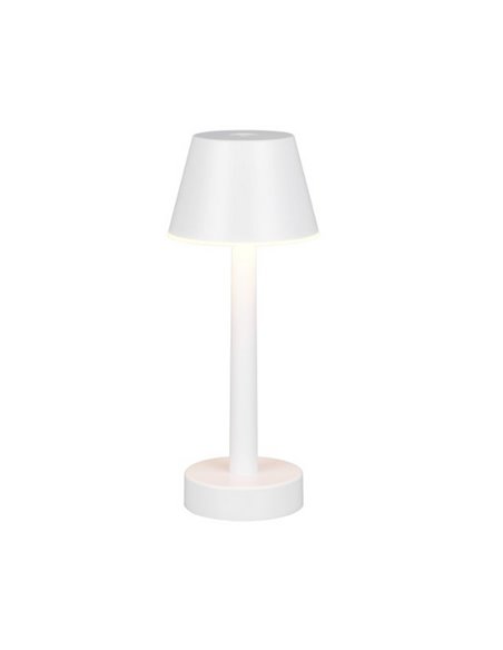 Lámpara de sobremesa LED VIDAL, recargable y regulable 1,5W 150lm, 3000K IP44