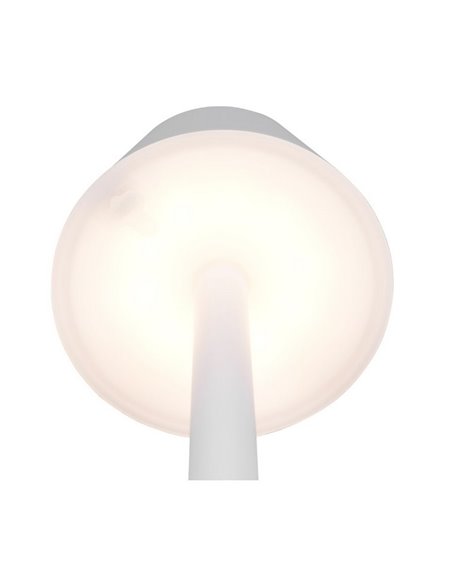 Lámpara de sobremesa LED VIDAL, recargable y regulable 1,5W 150lm, 3000K IP44