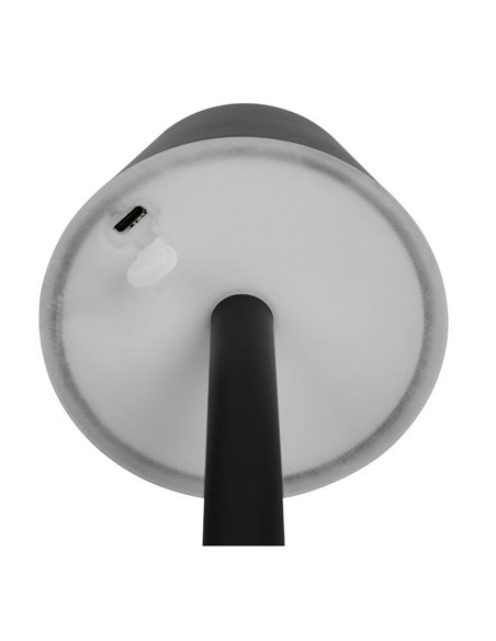 Lampe de table LED VIDAL, rechargeable et dimmable 1,5W 150lm, 3000K IP44
