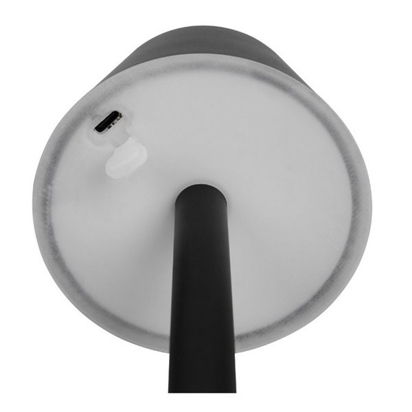 Lámpara de sobremesa LED VIDAL, recargable y regulable 1,5W 150lm, 3000K IP44