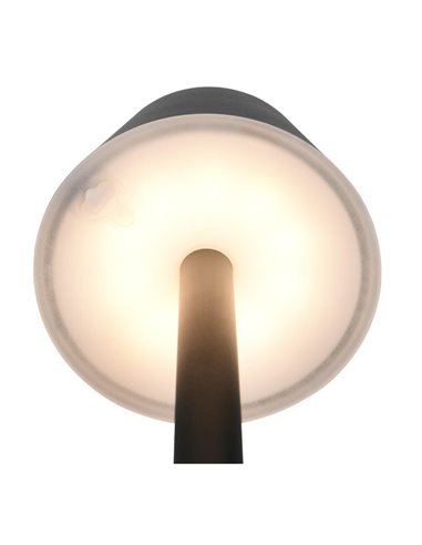 Lámpara de sobremesa LED VIDAL, recargable y regulable 1,5W 150lm, 3000K IP44