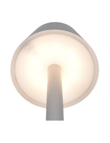 Luminária de mesa LED VIDAL, recarregável e regulável 1,5W 150lm, 3000K IP44