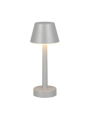 Lámpara de sobremesa LED VIDAL, recargable y regulable 1,5W 150lm, 3000K IP44