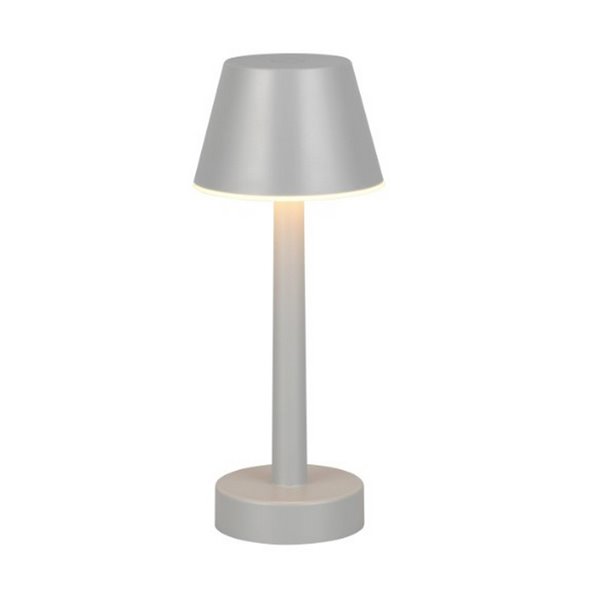 Lámpara de sobremesa LED VIDAL, recargable y regulable 1,5W 150lm, 3000K IP44