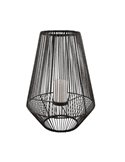 Lámpara LED sobremesa solar para exterior 51cm MINEROS luz efecto llama, sensor oscuridad IP44