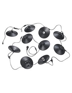 Guirnalda para exterior CHAIN 10 farolillos, bombillas incl. 10x E27, 1W 10x 80lm, 3000K IP44