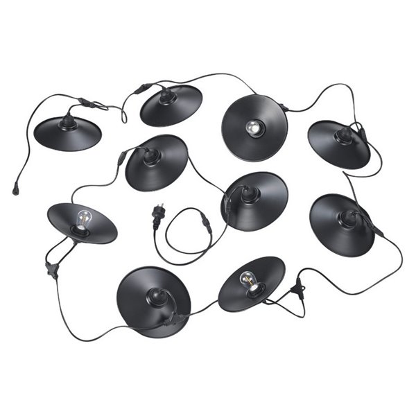 Guirnalda para exterior CHAIN 10 farolillos, bombillas incl. 10x E27, 1W 10x 80lm, 3000K IP44