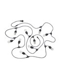 Guirnalda para exterior 6 metros CHAIN bombillas incl. 10x E27, 1W 10x 80lm, 3000K IP44