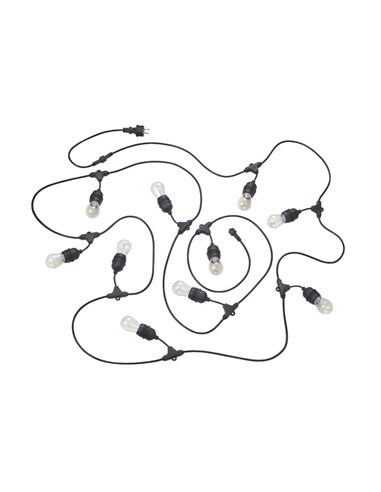 Guirnalda para exterior 6 metros CHAIN bombillas incl. 10x E27, 1W 10x 80lm, 3000K IP44