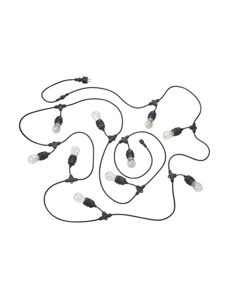 Guirnalda para exterior 6 metros CHAIN bombillas incl. 10x E27, 1W 10x 80lm, 3000K IP44